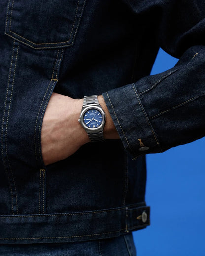Citizen Súper Titanio Eco-Drive, Carátula Azul — Caballero