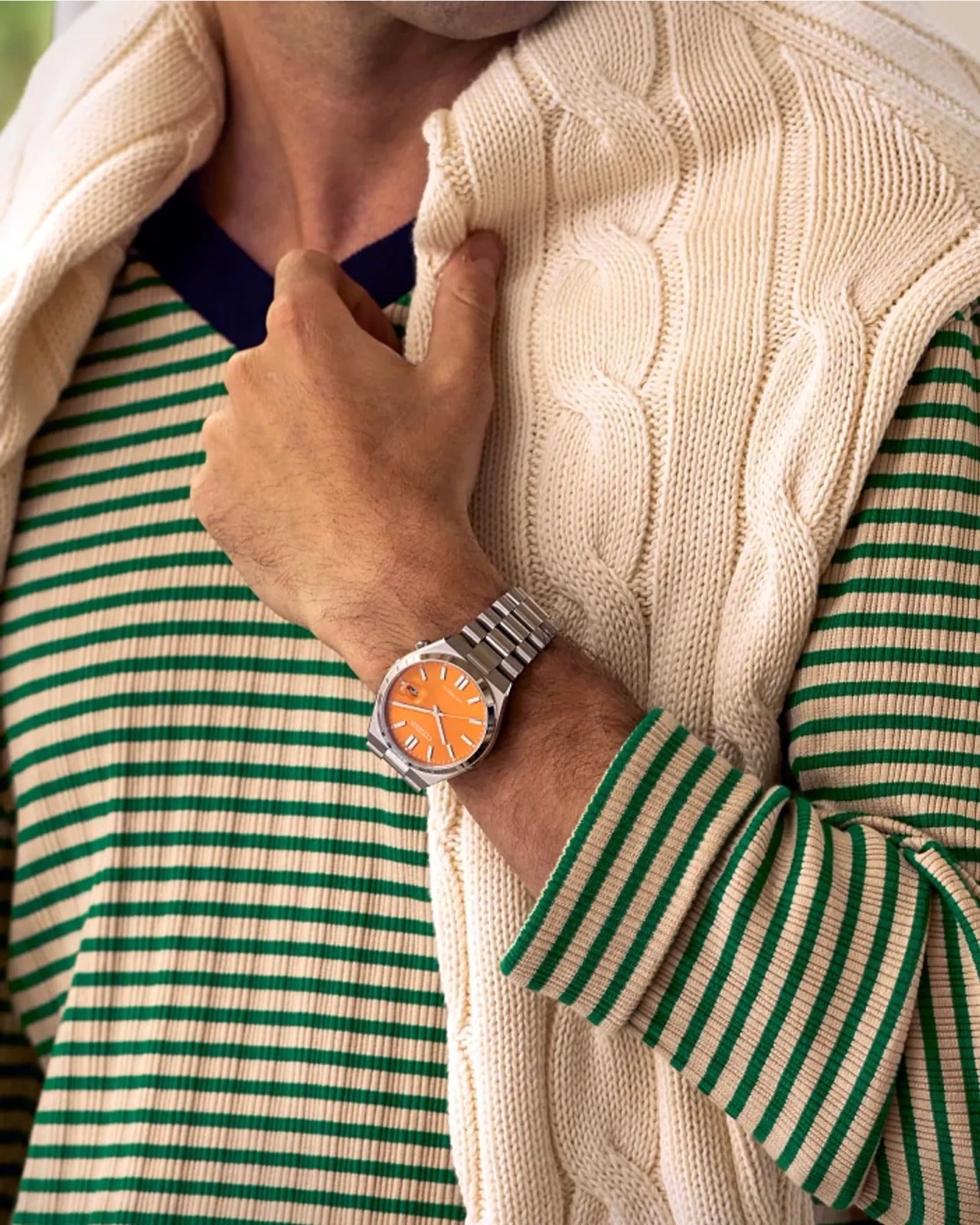 Citizen Tsuyosa Automático, Carátula Naranja — Caballero
