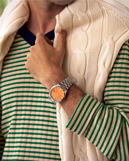Citizen Tsuyosa Automático, Carátula Naranja — Caballero