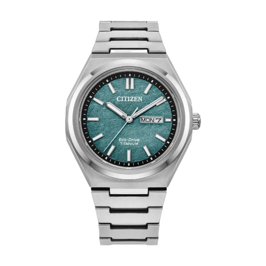 Citizen Súper Titanio Eco-Drive, Carátula Verde — Caballero