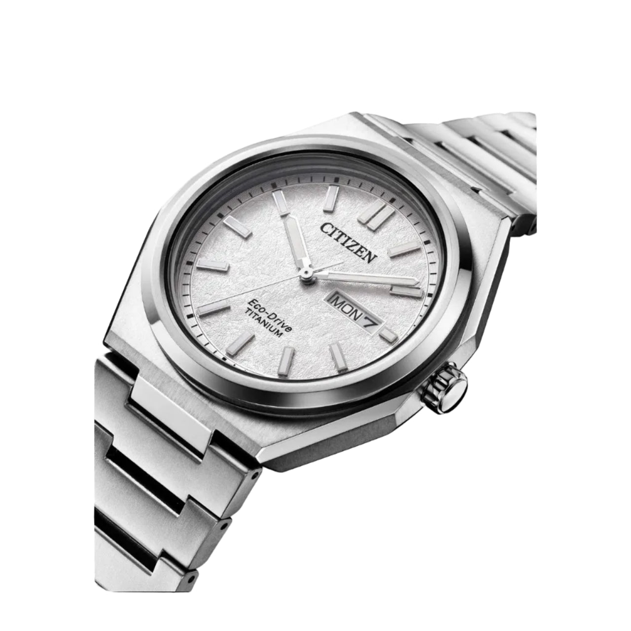 Citizen Súper Titanio Eco-Drive, Carátula Blanca — Caballero