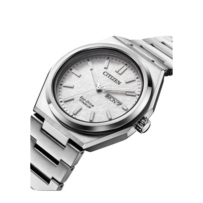 Citizen Súper Titanio Eco-Drive, Carátula Blanca — Caballero