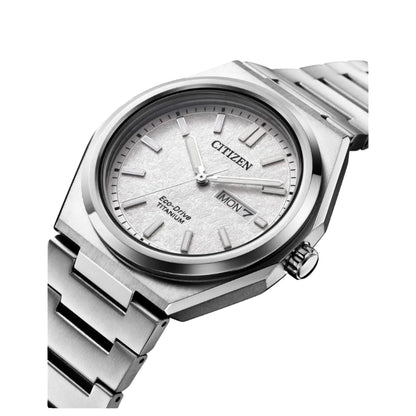 Citizen Súper Titanio Automático, Carátula Blanca — Caballero
