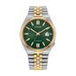 Citizen Sport Luxury Tsuyosa 60, PVD Rosa, Carátula Verde — Caballero