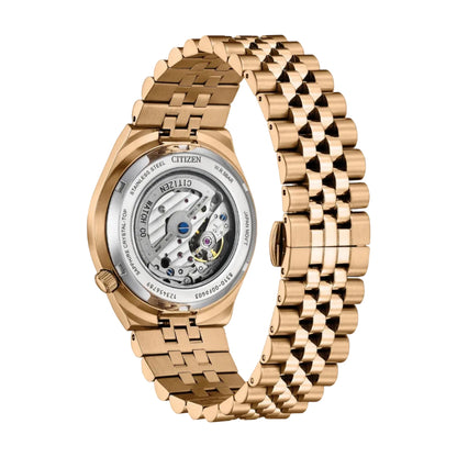 Citizen Sport Luxury Tsuyosa 60, PVD Rosa, Carátula Azul — Caballero