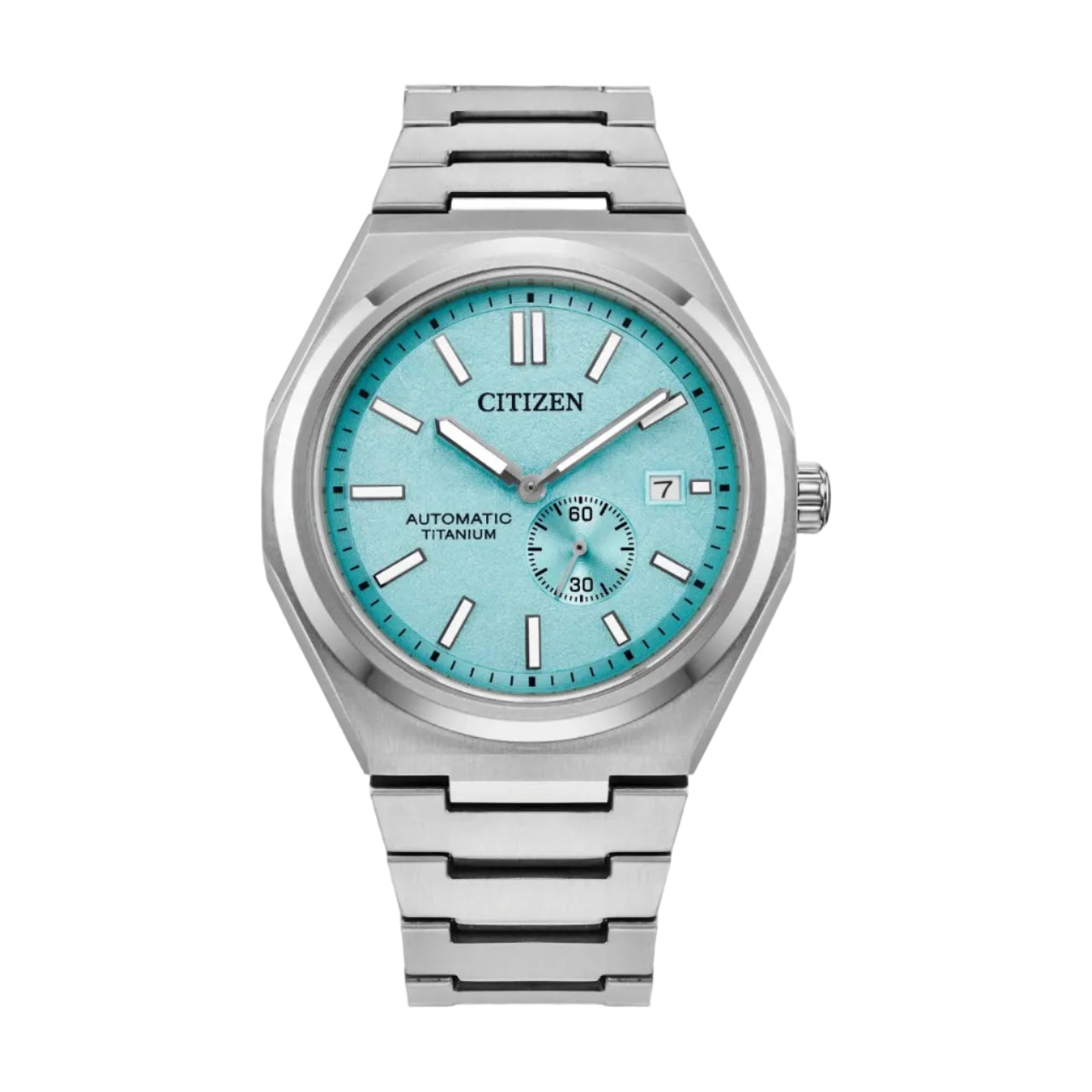 Citizen Súper Titanio Automático, Carátula Azul Turquesa — Caballero