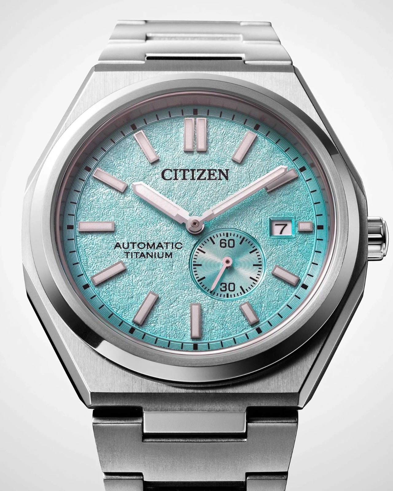 Citizen Súper Titanio Automático, Carátula Azul Turquesa — Caballero