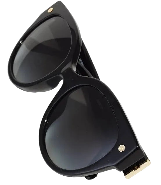 Coach Lentes de Sol, Negro / Íconos Dorados — Dama