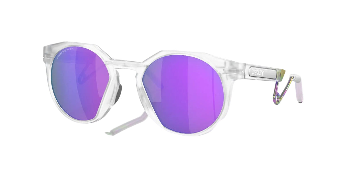 Oakley HSTN Armazón Transparente, Lente Prizm Viqoleta Polarizado — Unisex