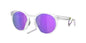 Oakley HSTN Armazón Transparente, Lente Prizm Viqoleta Polarizado — Unisex