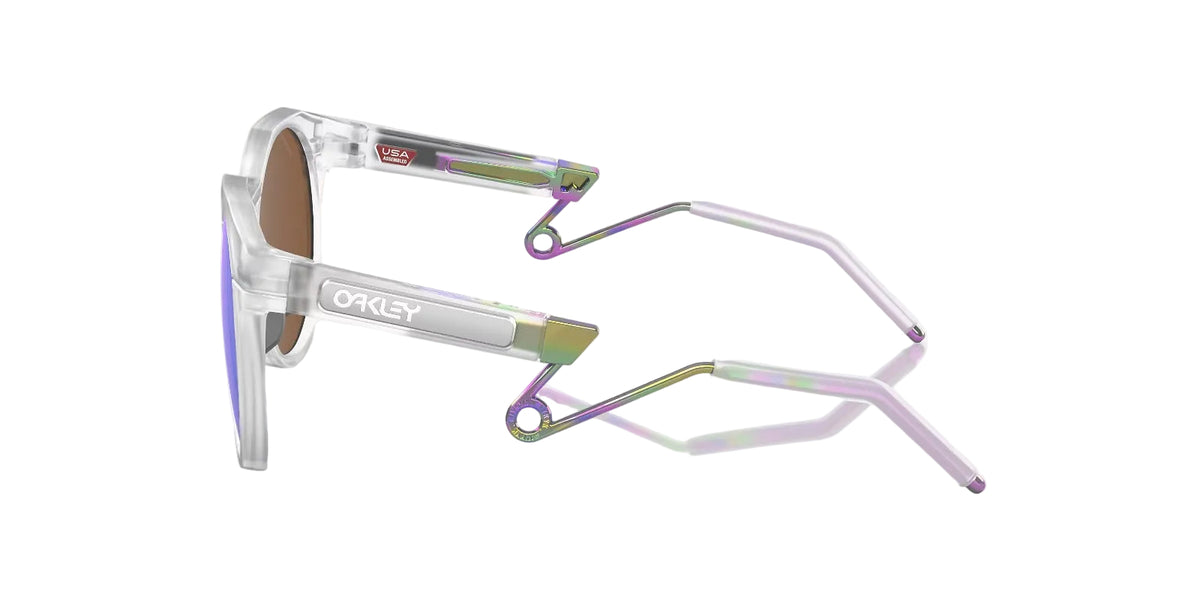 Oakley HSTN Armazón Transparente, Lente Prizm Viqoleta Polarizado — Unisex