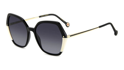 Carolina Herrera Lentes de Sol, Marco Negro/Blanco — Dama