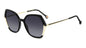 Carolina Herrera Lentes de Sol, Marco Negro/Blanco — Dama