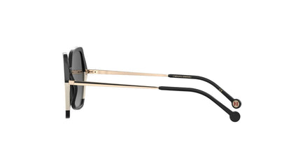 Carolina Herrera Lentes de Sol, Marco Negro/Blanco — Dama