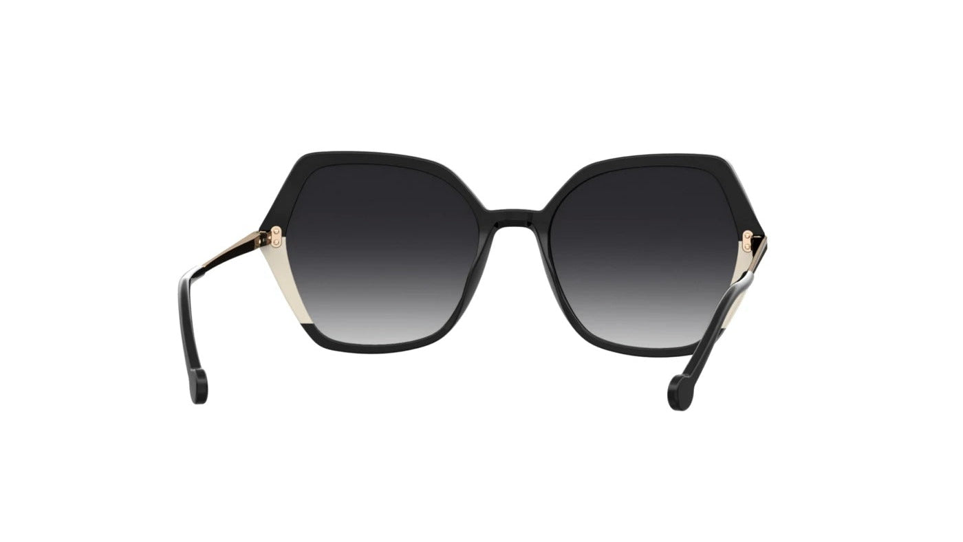 Carolina Herrera Lentes de Sol, Marco Negro/Blanco — Dama