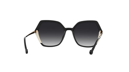 Carolina Herrera Lentes de Sol, Marco Negro/Blanco — Dama