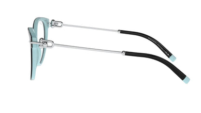 Tiffany & Co. Lentes Oftálmicos, Marco Negro Brillante — Dama