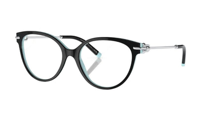 Tiffany & Co. Lentes Oftálmicos, Marco Negro Brillante — Dama