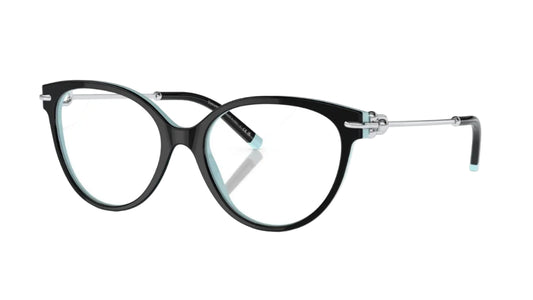 Tiffany & Co. Lentes Oftálmicos, Marco Negro Brillante — Dama